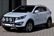 Kia Sportage 2010-2015 гг. Кенгурятник WT018 (нержавейка) фото 3