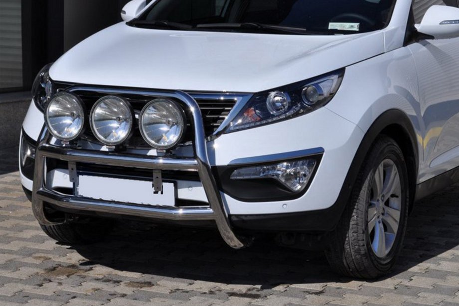 Kia Sportage 2010-2015 гг. Кенгурятник WT018 (нержавейка) Image