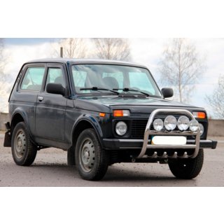 Кенгурятник QT007 (нержавейка) Lada Niva та Urban 1977- гг. фото 3