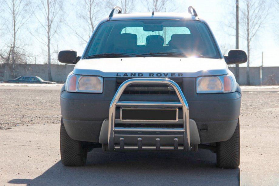 Land Rover Freelander I 1997-2006 гг. Кенгурятник QT007 (нержавейка) Image