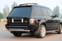 Range Rover III L322 2002-2012 гг. Задняя дуга AK002-Двойная (нерж. сталь) фото 1