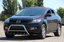 Mazda CX-7 2006-2012 гг. Передняя защита WT003 (нержавейка) фото 3