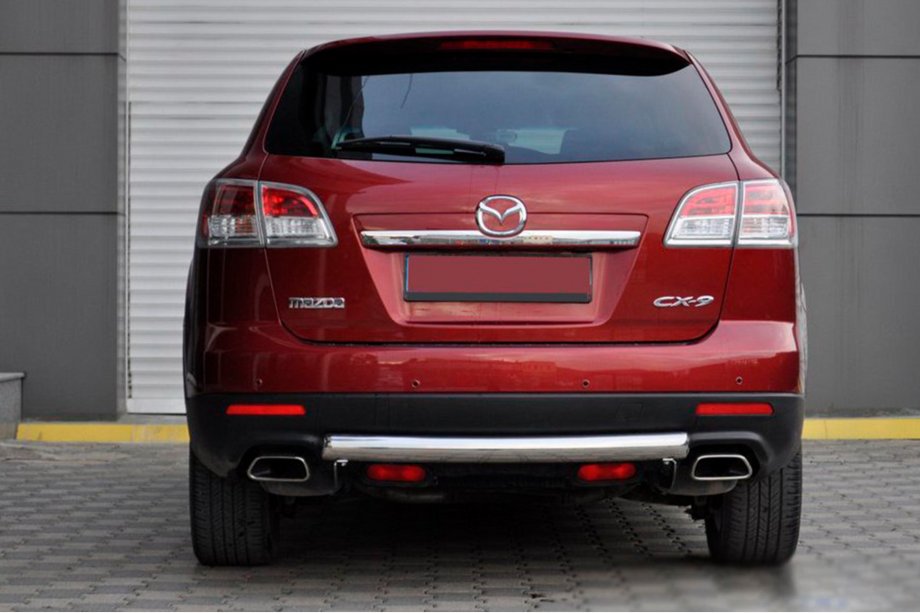 Mazda CX-9 2007-2016 гг. Задняя дуга AK002 (нерж. сталь) Image