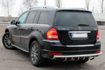 Mercedes GL class X164 2006-2012 гг. Задняя дуга AK-Style (нержавейка) фото 3