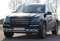 Mercedes GL сlass X164 2006-2012 гг. Передняя Дуга ST015 (Нержавейка) фото 1