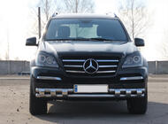 Mercedes GL сlass X164 2006-2012 гг. Передняя Дуга ST015 (Нержавейка) фото 2