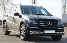 Mercedes GL сlass X164 2006-2012 гг. Передняя Дуга ST015 (Нержавейка) фото 3