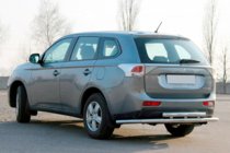 Mitsubishi Outlander 2012-2021 гг. Задняя дуга AK004 Нержавейка фото 1