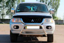 Mitsubishi Pajero Sport 1996-2007 гг. Передняя защита WT022 Нержавейка фото 2