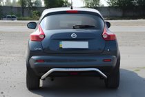 Nissan Juke 2010-2019 гг. Задняя дуга AK007 (нерж сталь) фото 7