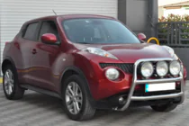 Nissan Juke 2010-2019 гг. Защита переднего бампера WT018 (нержавейка) фото 4