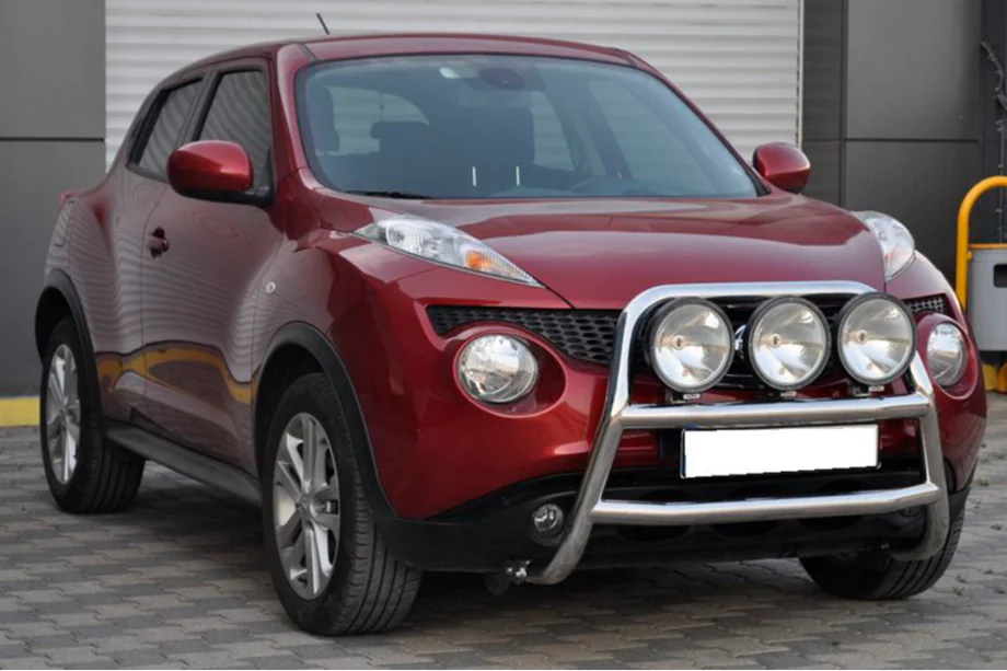 Nissan Juke 2010-2019 гг. Защита переднего бампера WT018 (нержавейка) Image