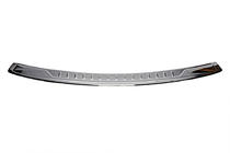 Volkswagen Caddy 2004-2010 гг. Накладка на задний бампер с загибом (Carmos V1, нержавеющая сталь) фото 2
