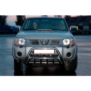Кенгурятник WT002 (Нержавейка) Nissan NP300 1999-2015 гг. фото 2