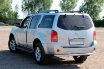 Nissan Pathfinder R51 2005-2014 гг. Задняя дуга AK002 (нержавейка) фото 1