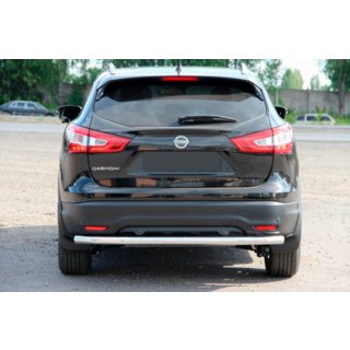 Задняя дуга AK002 (нержавейка) Nissan Qashqai 2014-2021 гг. фото 1