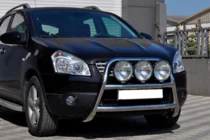 Nissan Qashqai 2010-2014 гг. Кенгурятник WT018 (нержавейка) фото 2