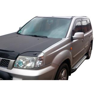 Боковые Подножки Allmond Grey (2 шт., Алюминий) Nissan X-trail T30 2002-2007 гг. фото 1