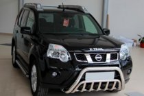 Nissan X-trail T31 2007-2014 гг. Передняя защита WT002 (нержавейка) фото 5