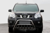 Nissan X-trail T31 2007-2014 гг. Передняя защита WT002 (нержавейка) фото 1