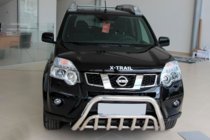 Nissan X-trail T31 2007-2014 гг. Передняя защита WT002 (нержавейка) фото 4