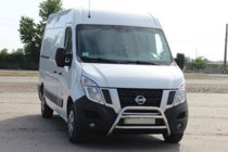 Renault Master 2011-2023 гг. Защита переднего бампера WT022 (нержавейка) фото 1