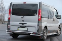 Renault Trafic 2001–2015 гг. Задняя Защита AK-Special (Нержавейка) фото 7
