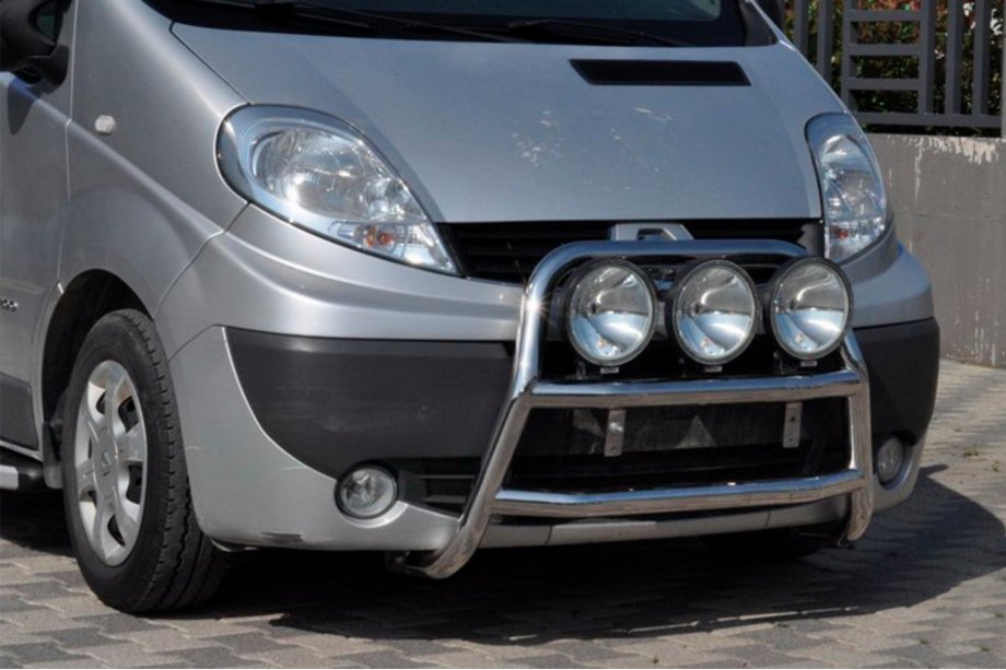 Nissan Primastar 2002-2014 гг. Кенгурятник WT018 (нержавейка) Фото 1