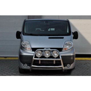 Кенгурятник WT018 (нержавейка) Opel Vivaro 2001–2015 гг. фото 2