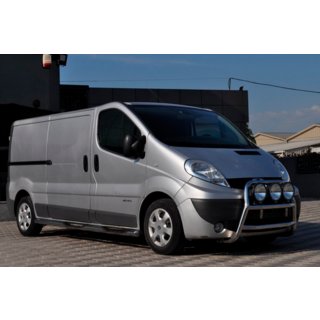 Кенгурятник WT018 (нержавейка) Opel Vivaro 2001–2015 гг. фото 4