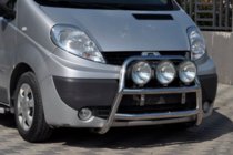Renault Trafic 2001–2015 гг. Кенгурятник WT018 (нержавейка) фото 4