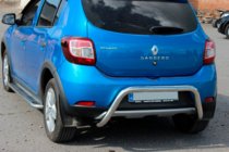 Renault Sandero 2013-2022 гг. Задняя дуга AK007 (нерж сталь) фото 2