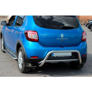 Задняя дуга AK007 (нерж сталь) Dacia Sandero 2013-2020 гг. фото 1