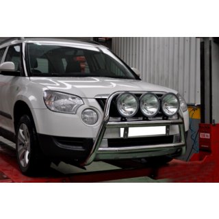 Кенгурятник WT018 (нержавейка) Skoda Yeti 2009-2017 гг. фото 2