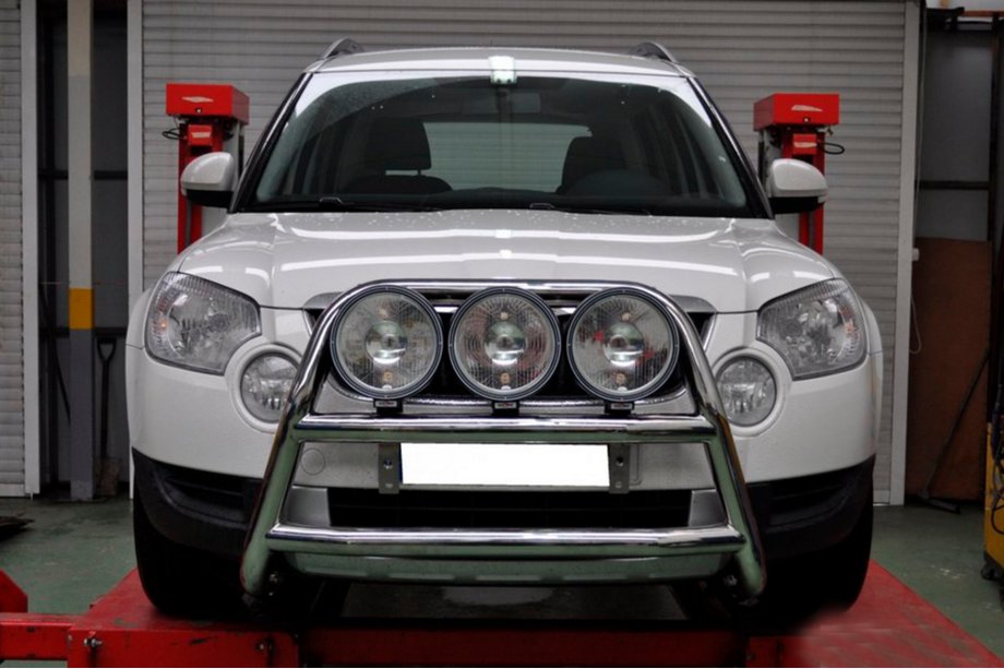 Skoda Yeti 2009-2017 гг. Кенгурятник WT018 (нержавейка) Фото 4