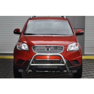 Кенгурятник WT005 (нержавейка) SsangYong Korando 2010-2019 гг. фото 3