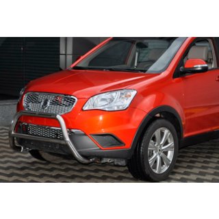 Кенгурятник WT005 (нержавейка) SsangYong Korando 2010-2019 гг. фото 2