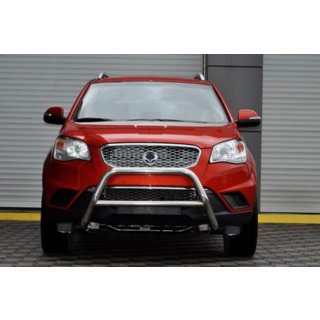 Кенгурятник WT005 (нержавейка) SsangYong Korando 2010-2019 гг. фото 1