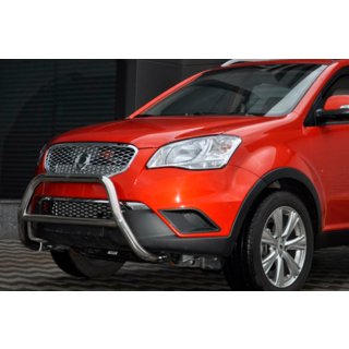 Кенгурятник WT005 (нержавейка) SsangYong Korando 2010-2019 гг. фото 4