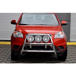 Кенгурятник WT018 (нержавейка) SsangYong Korando 2010-2019 гг. фото 3