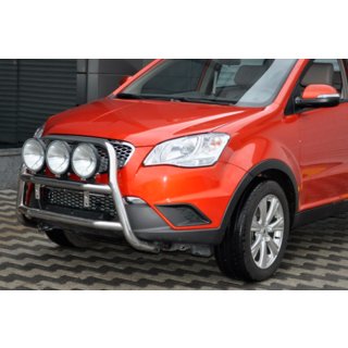 Кенгурятник WT018 (нержавейка) SsangYong Korando 2010-2019 гг. фото 4