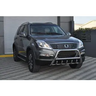 Кенгурятник WT003 (нержавейка) SsangYong Rexton I 2001-2017 гг. фото 4
