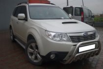 Subaru Forester 2008-2013 гг. Передний Защитный Дуга WT002 (Нержавейка) фото 3
