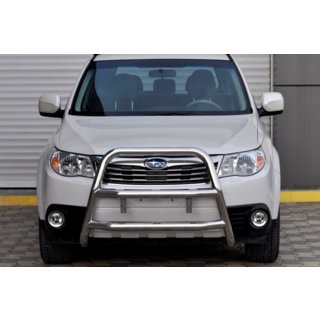 Кенгурятник WT018 (нержавейка) Subaru Forester 2008-2013 гг. фото 4