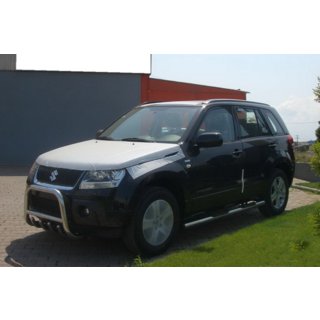 Кенгурятник QT006 (нерж. сталь) Suzuki Grand Vitara 2005-2017 гг. фото 2
