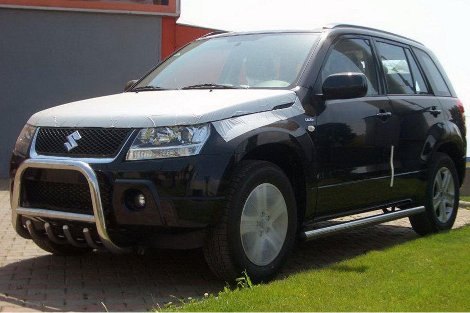 Suzuki Grand Vitara 2005-2017 гг. Кенгурятник QT006 (нерж. сталь) Image