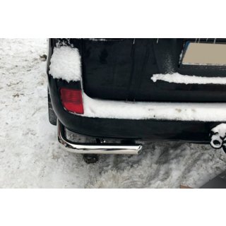 Задние уголки AK003 (2 шт., нержавейка) Toyota Land Cruiser 200 2007-2021 гг. фото 2