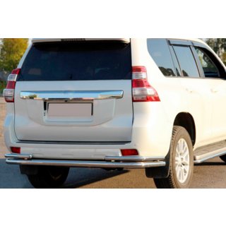 Задняя дуга AK005-2 (нержавейка) Toyota Land Cruiser Prado 150 2009-2023 гг. фото 1