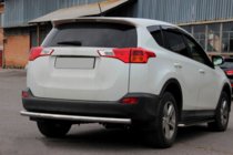 Toyota Rav 4 2013-2018 гг. Задняя дуга AK002 (нержавейка) фото 5