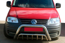Volkswagen Caddy 2004-2010 гг. Кенгурятник WT002 (Нержавейка) фото 1